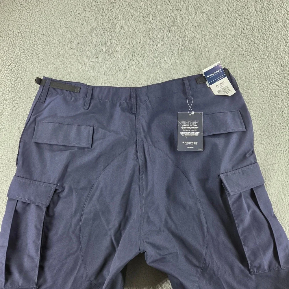 Propper BDU Trouser Mens XL Long Dark Navy Blue Ripstop Tactical Cargo Pant
